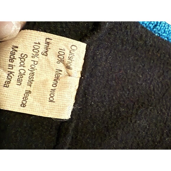 Pendleton Wool Fleece Lined Headband Ear Warmer Black One Size Aztec Southwest - Picture 3 of 4